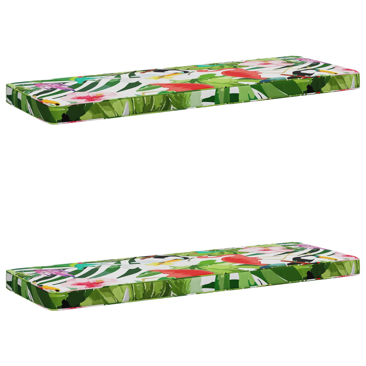 2-delt bænkepude VUGHT 2 stk. 100% polyester Flerfarvet