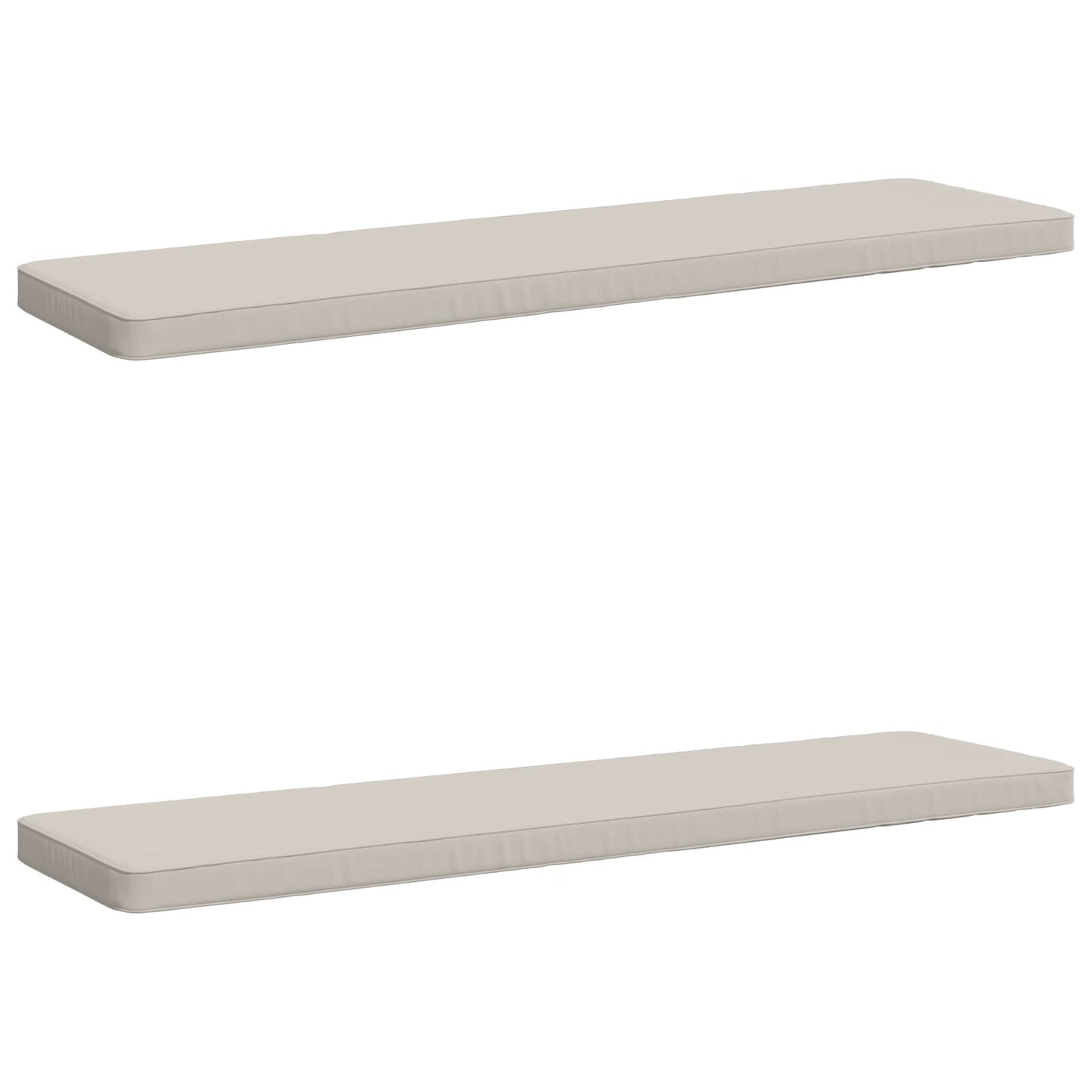2-delt bænkepude VUGHT 2 stk. 100% polyester Hvid