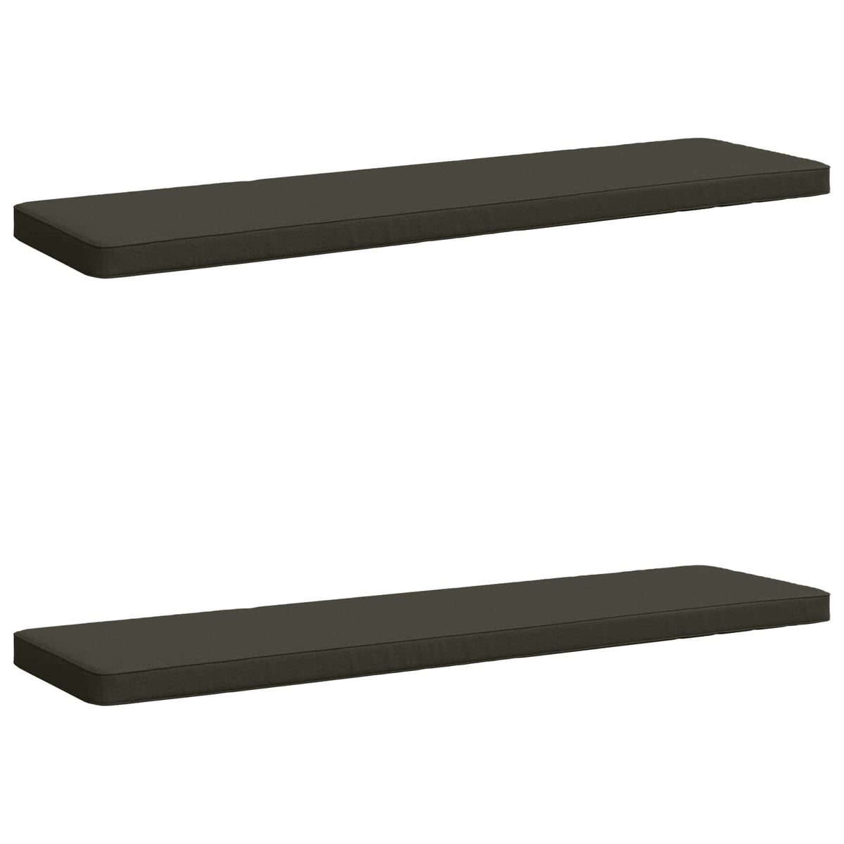 2-delt bænkepude VUGHT 2 stk. 100% polyester Antracit