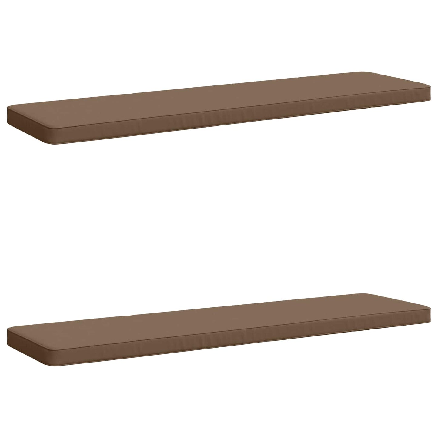 2-delt bænkepude VUGHT 2 stk. 100% polyester Gråbrun