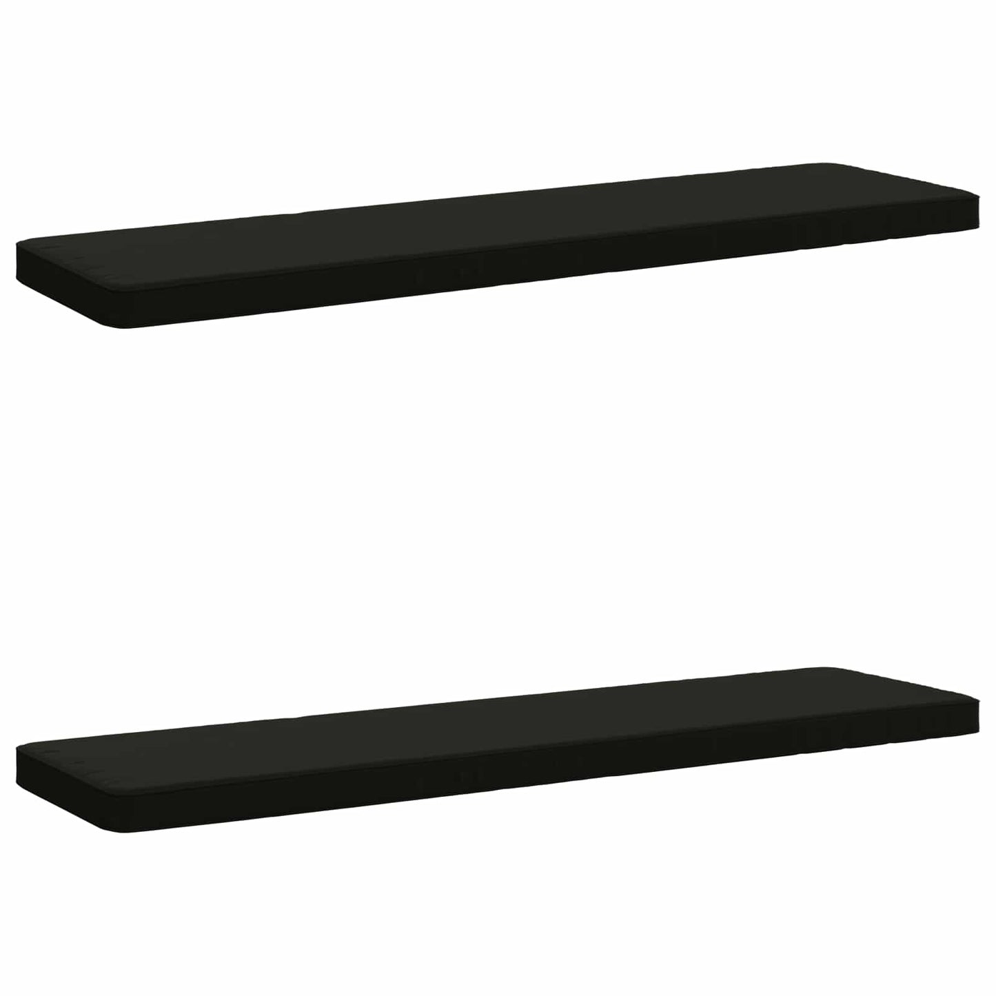 2-delt bænkepude VUGHT 2 stk. 100% polyester Sort