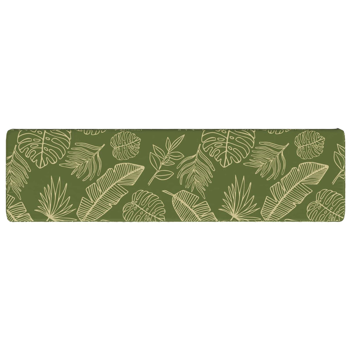 2-delt bænkepude VUGHT 2 stk. 100% polyester Bladdesign