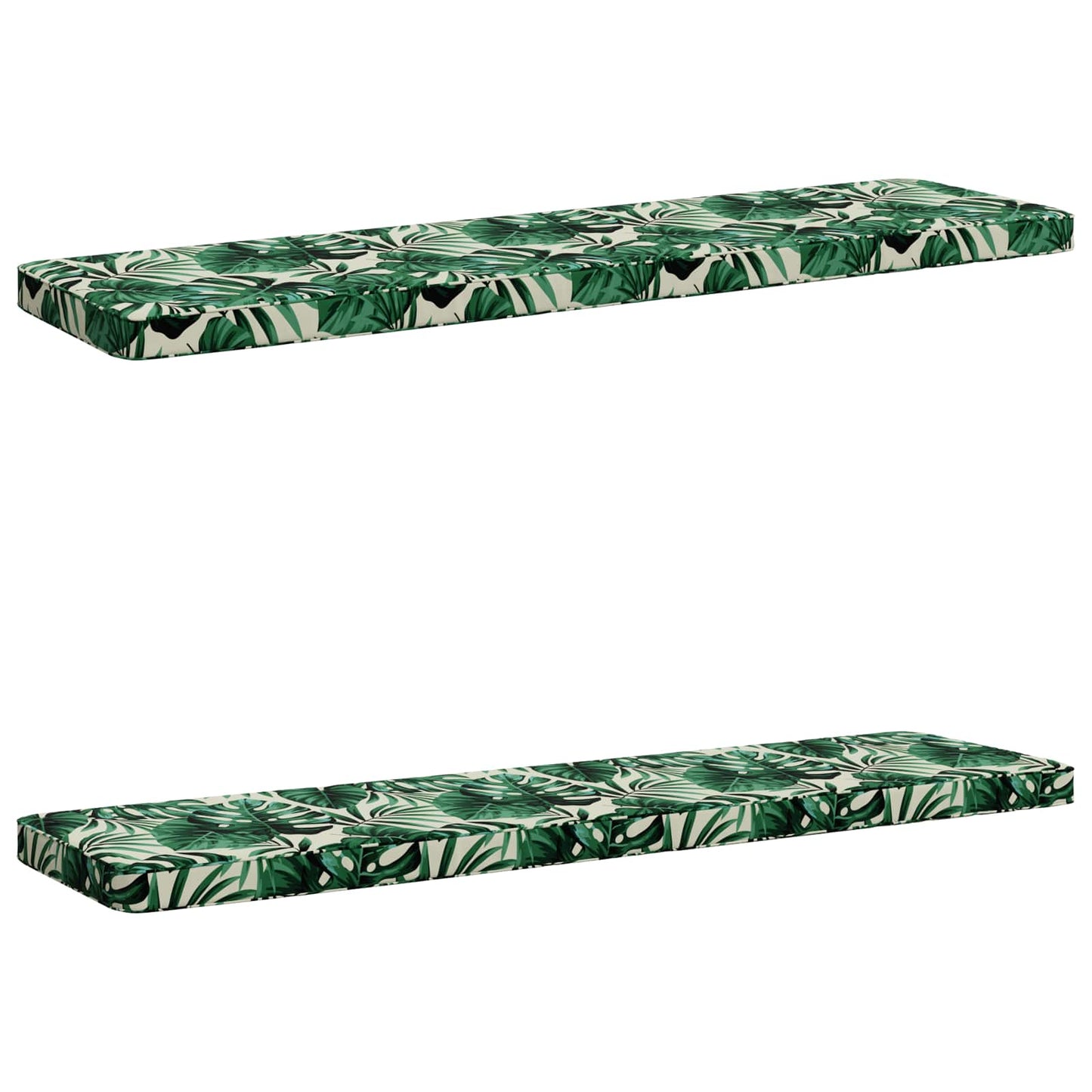 2-delt bænkepude VUGHT 2 stk. 100% polyester Bladmønster