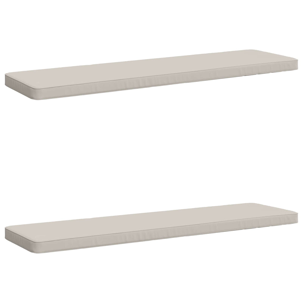 2-delt bænkepude VUGHT 2 stk. 100% polyester Hvid