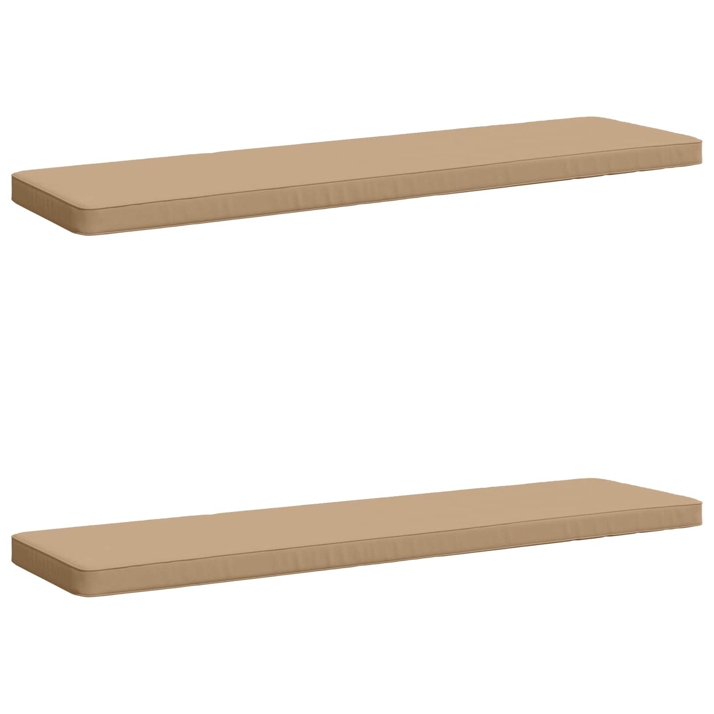 2-delt bænkepude VUGHT 2 stk. 100% polyester Sandfarvet