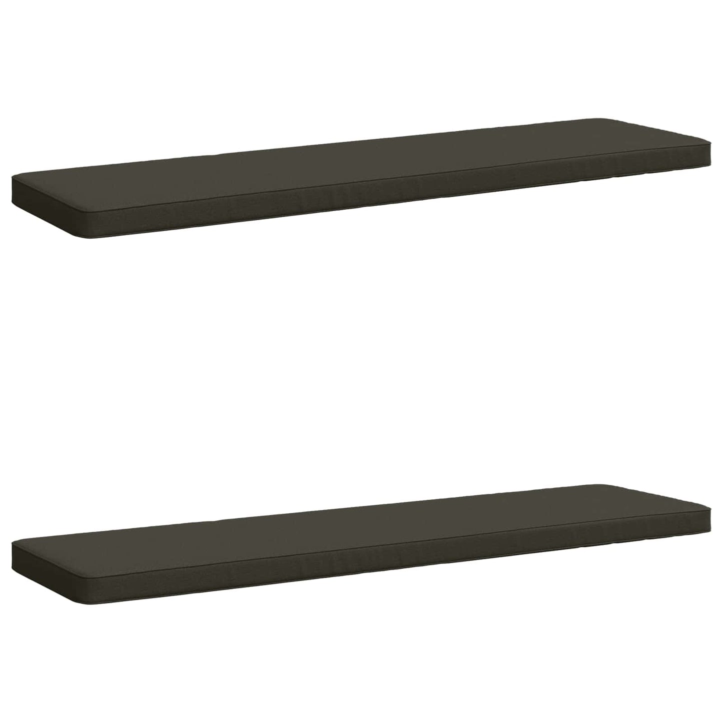 2-delt bænkepude VUGHT 2 stk. 100% polyester Antracit