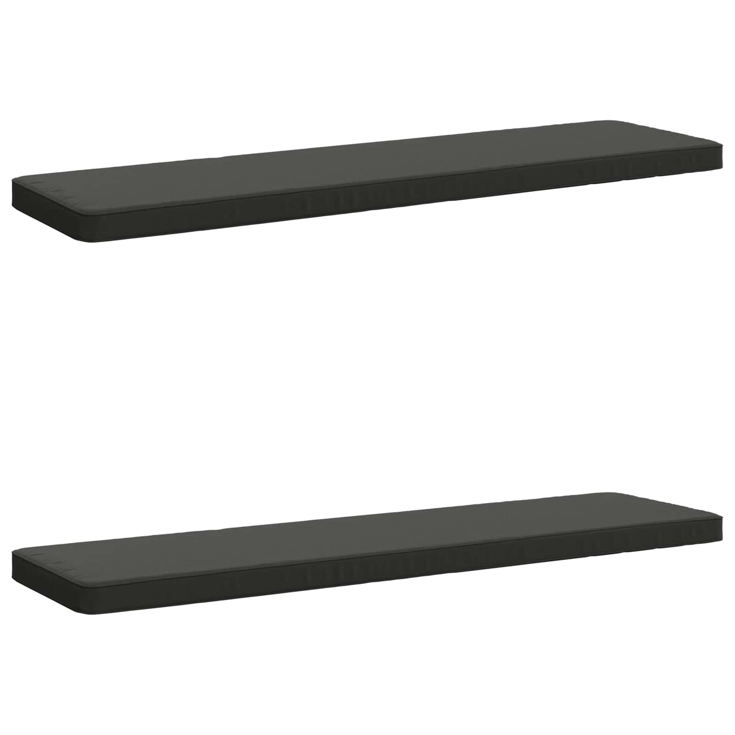2-delt bænkepude VUGHT 2 stk. 100% polyester Antracit