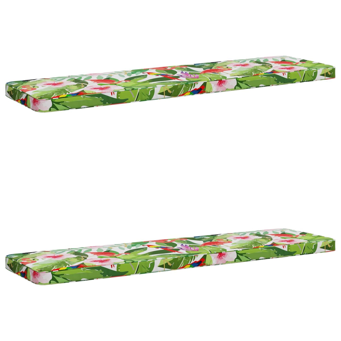 2-delt bænkepude VUGHT 2 stk. 100% polyester Flerfarvet