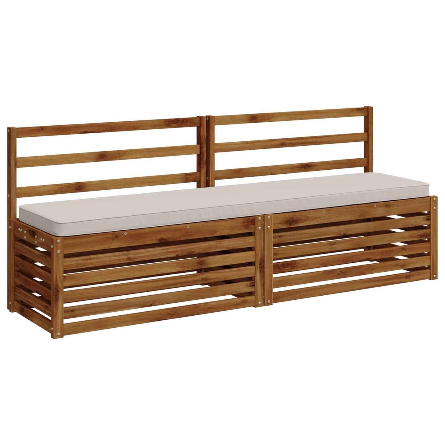 1-delt bænkepude VUGHT 100% polyester Hvid 170 x 40 x 5 cm