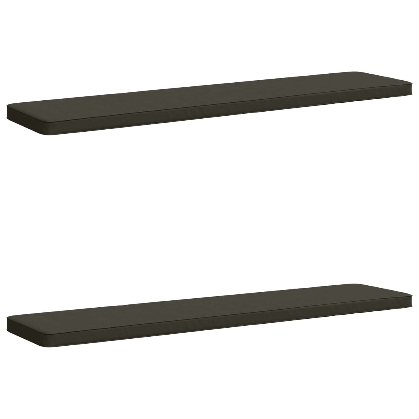 2-delt bænkepude VUGHT 2 stk. 100% polyester Antracit