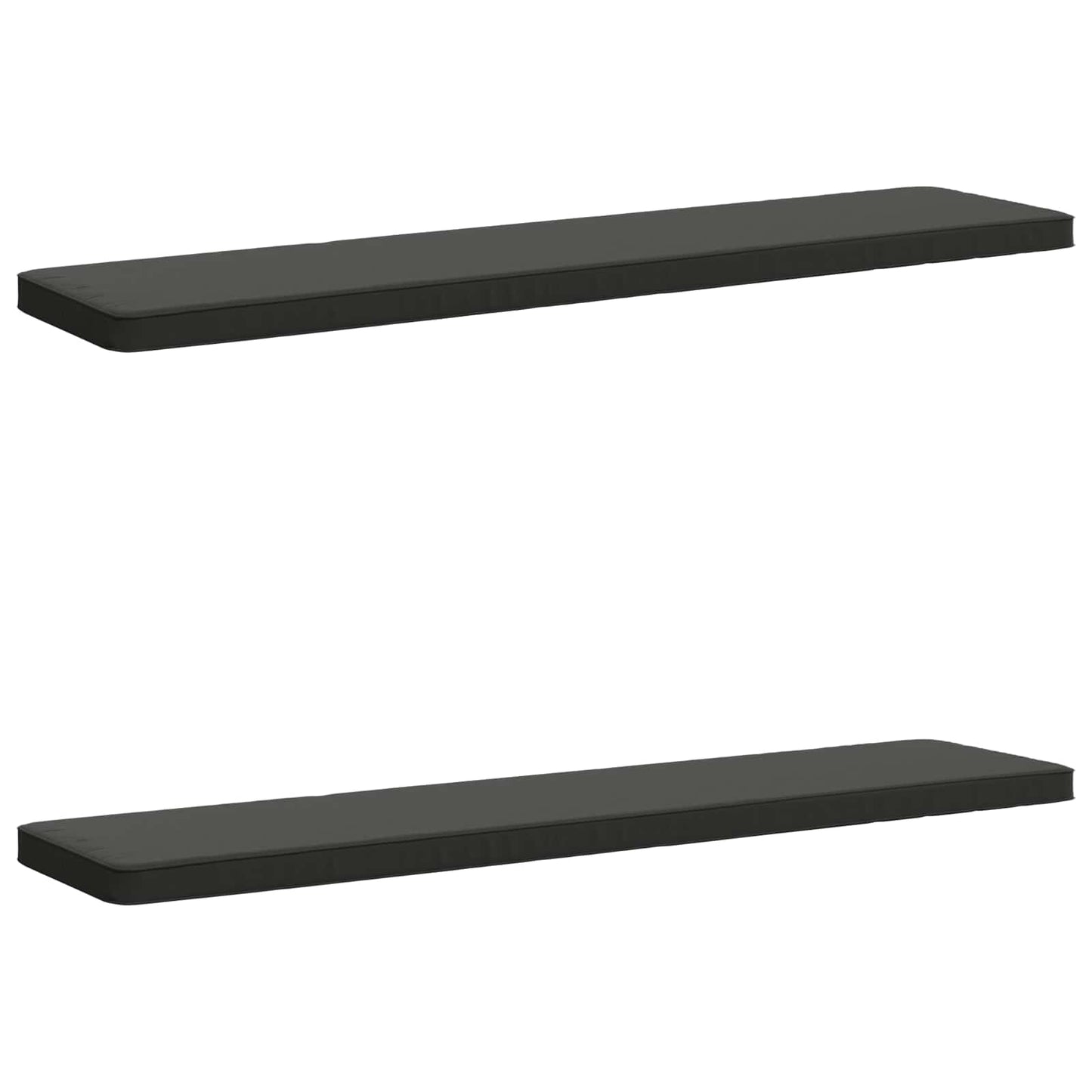 2-delt bænkepude VUGHT 2 stk. 100% polyester Antracit