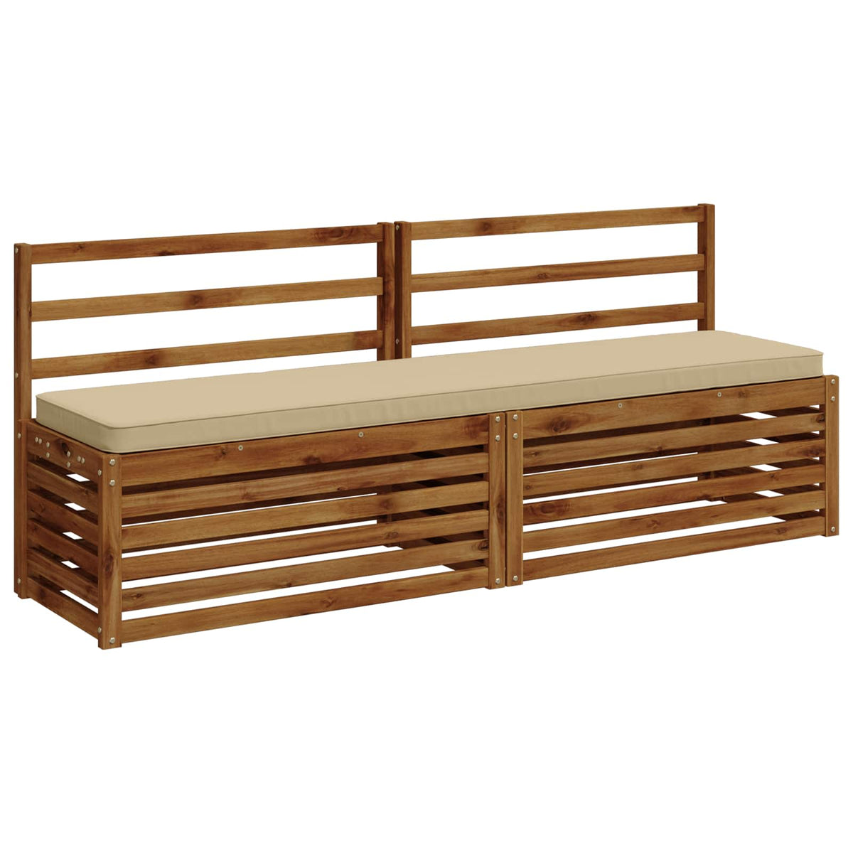 1-delt bænkepude VUGHT 100% polyester Beige 170 x 40 x 5 cm