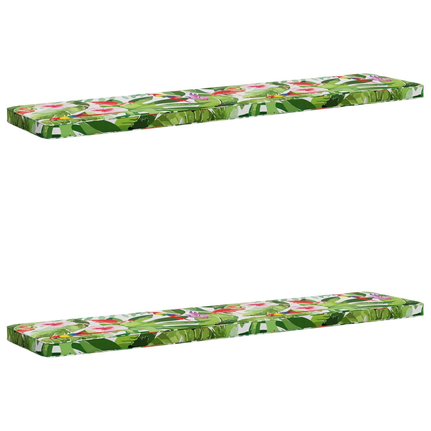 2-delt bænkepude VUGHT 2 stk. 100% polyester Flerfarvet