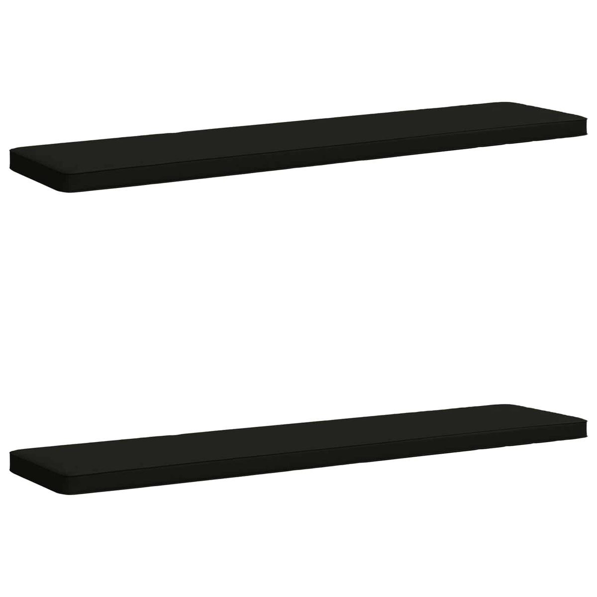 2-delt bænkepude VUGHT 2 stk. 100% polyester Sort