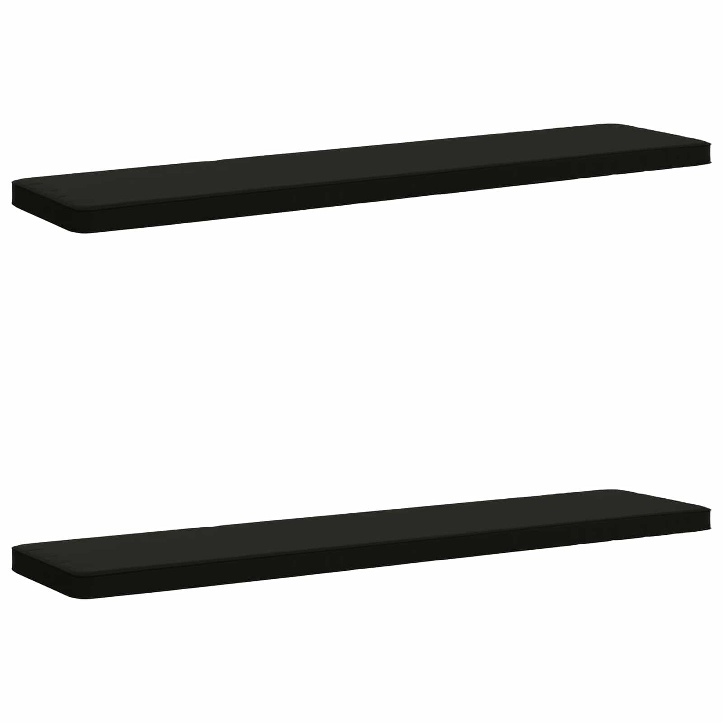 2-delt bænkepude VUGHT 2 stk. 100% polyester Sort