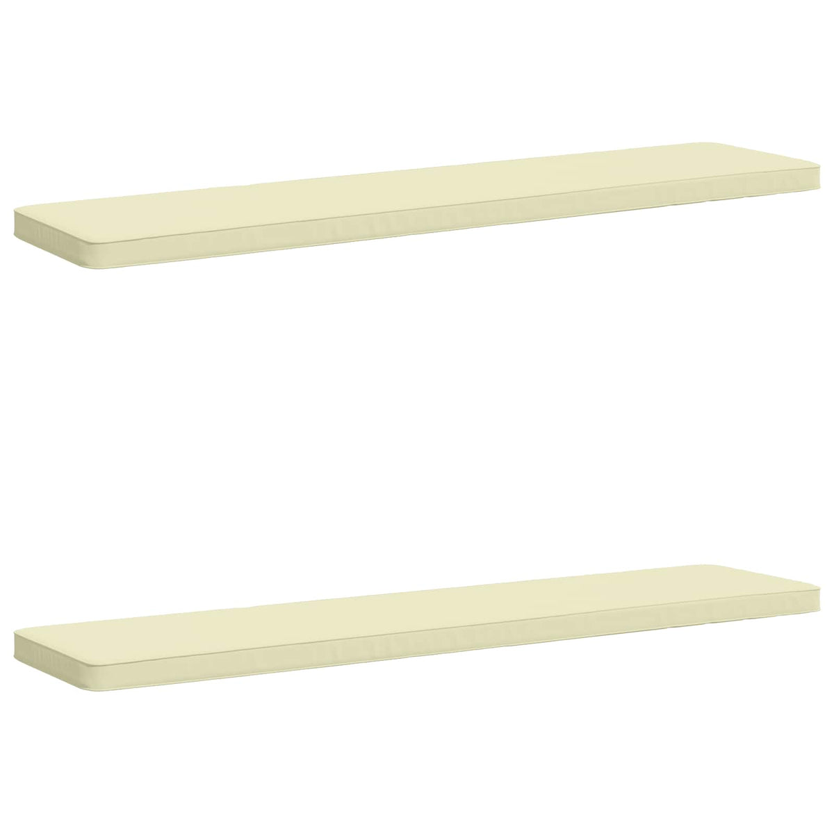 2-delt bænkepude VUGHT 2 stk. 100% polyester Cremefarvet