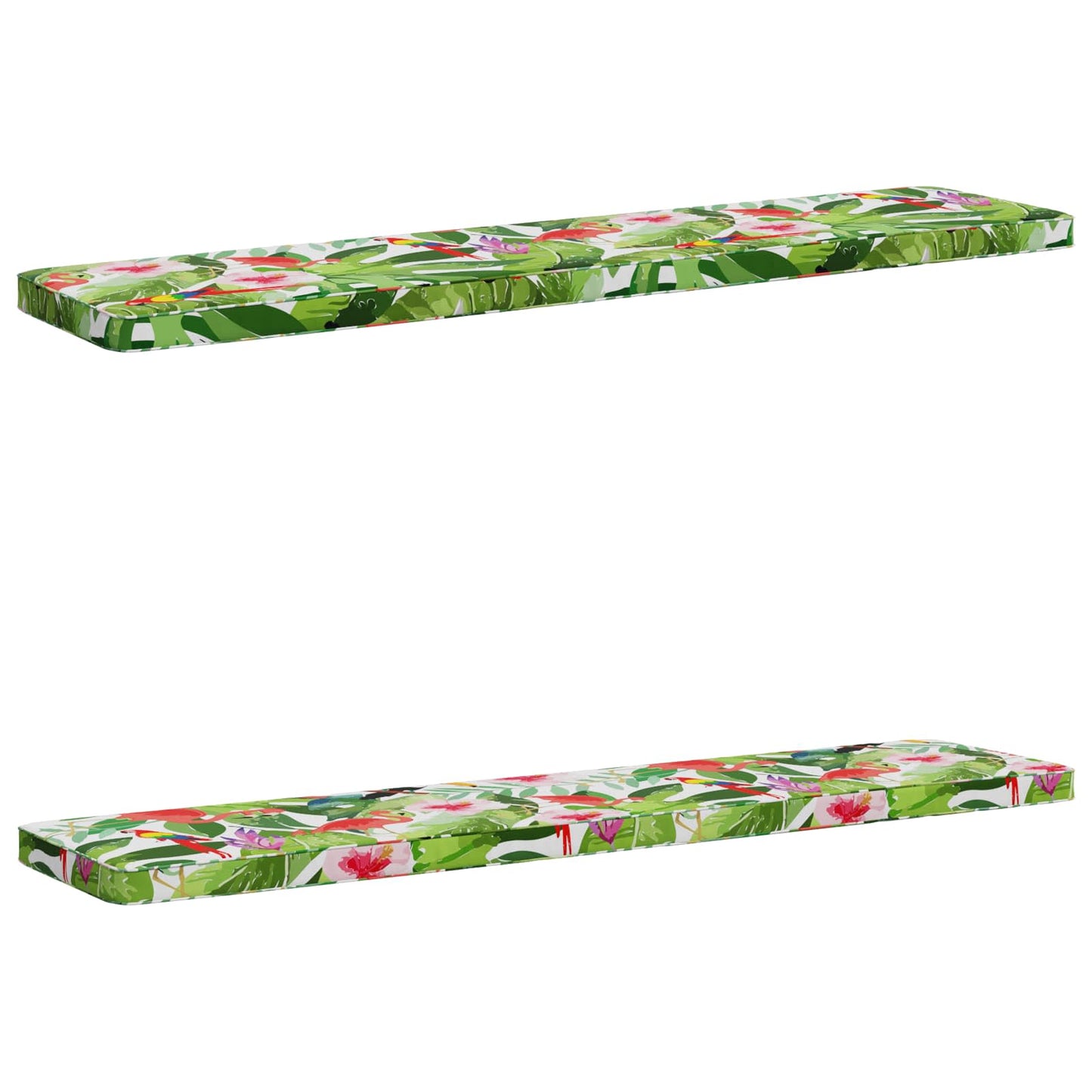 2-delt bænkepude VUGHT 2 stk. 100% polyester Flerfarvet