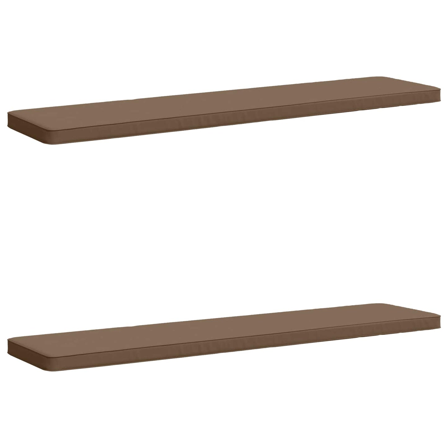 2-delt bænkepude VUGHT 2 stk. 100% polyester Gråbrun