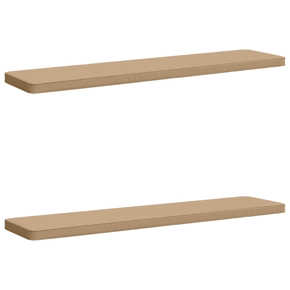 2-delt bænkepude VUGHT 2 stk. 100% polyester Sandfarvet