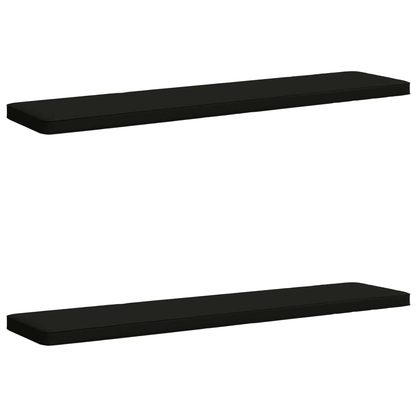 2-delt bænkepude VUGHT 2 stk. 100% polyester Sort