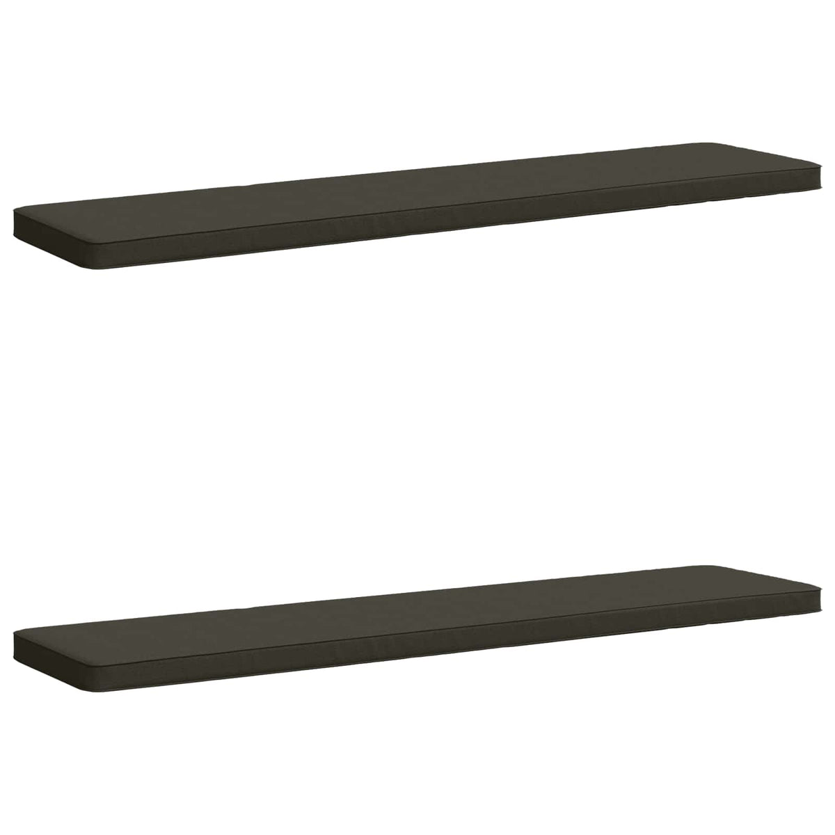 2-delt bænkepude VUGHT 2 stk. 100% polyester Antracit