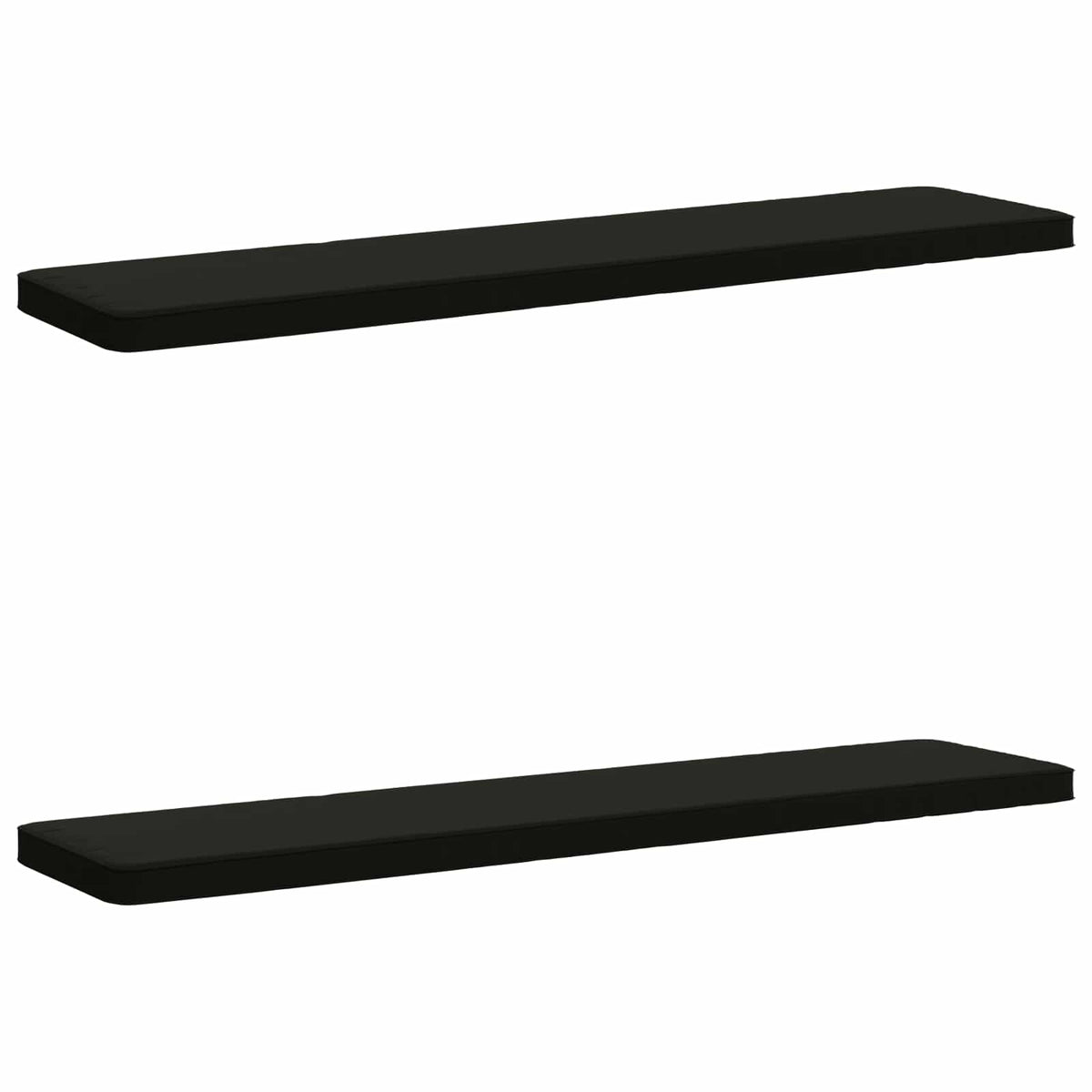2-delt bænkepude VUGHT 2 stk. 100% polyester Sort