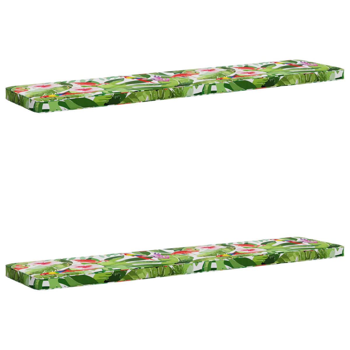 2-delt bænkepude VUGHT 2 stk. 100% polyester Flerfarvet
