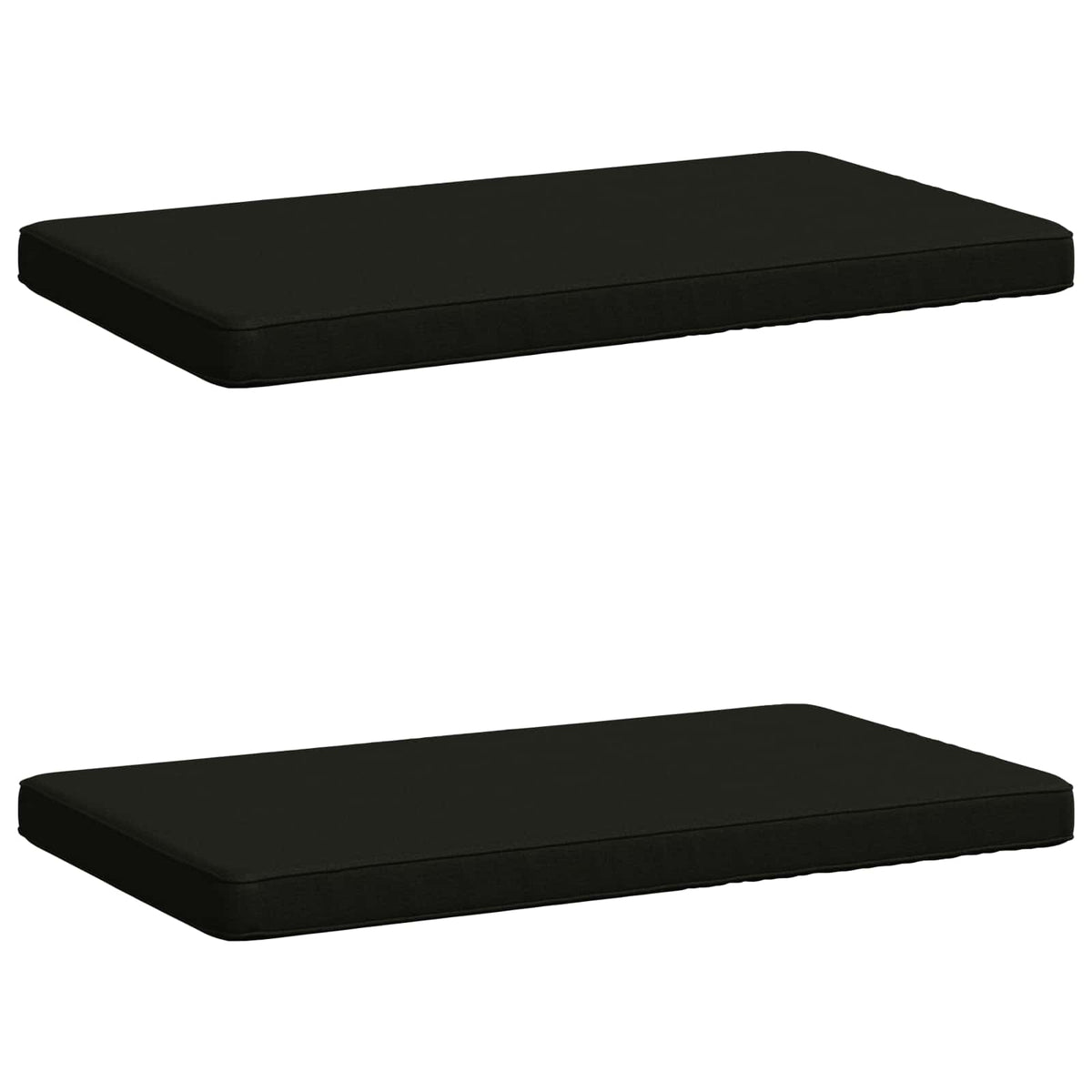 2-delt bænkepude VUGHT 2 stk. 100% polyester Sort