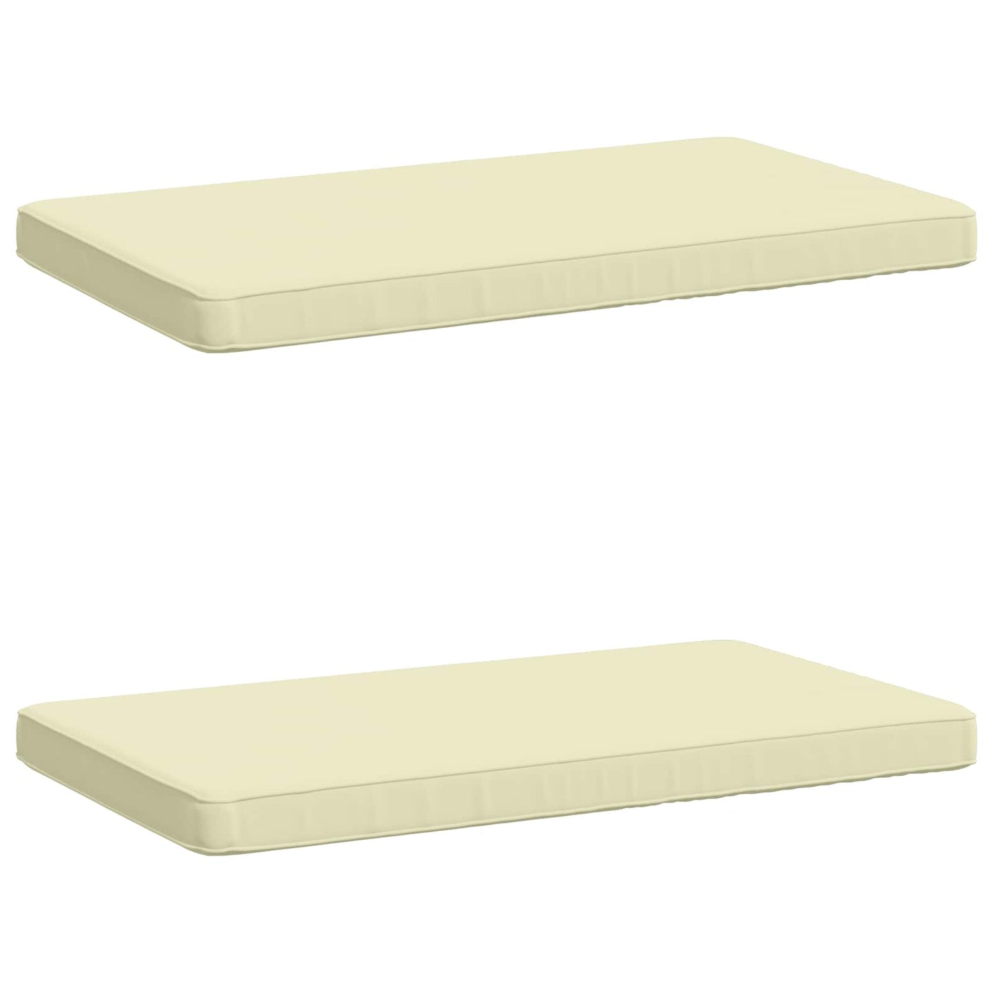 2-delt bænkepude VUGHT 2 stk. 100% polyester Cremefarvet