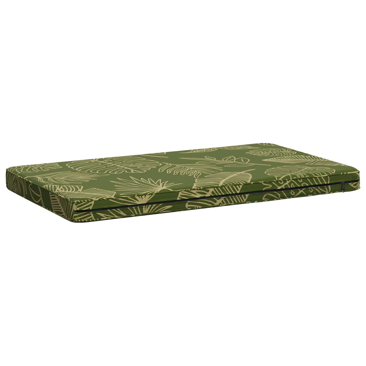 1-delt bænkepude VUGHT 100% polyester Bladdesign 60 x 50 x 5 cm