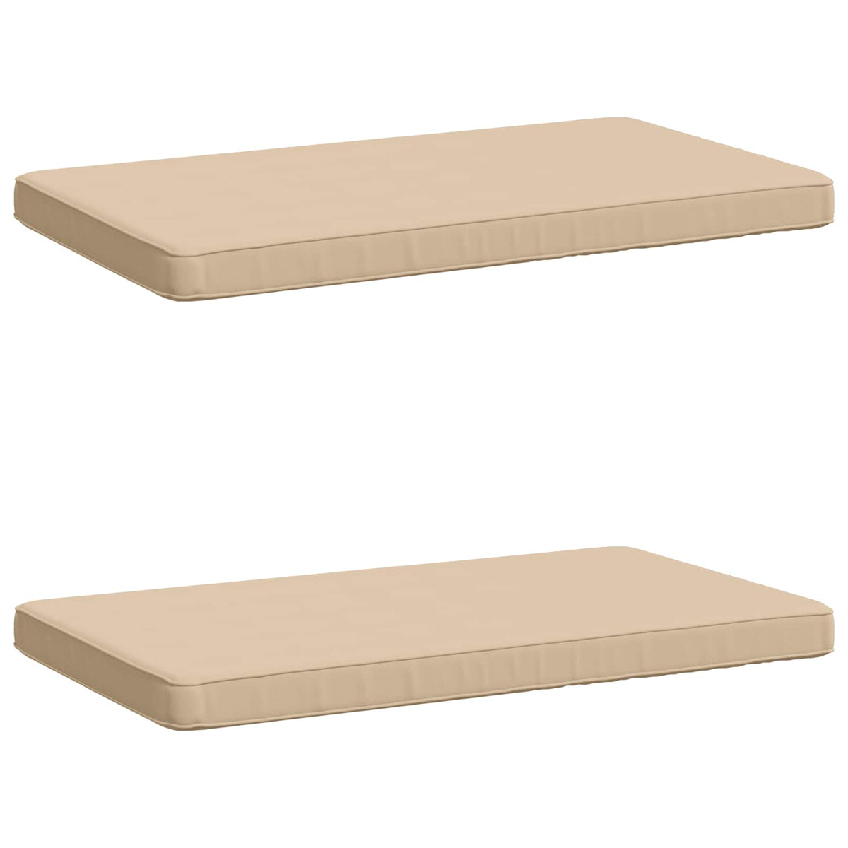 2-delt bænkepude VUGHT 2 stk. 100% polyester Cremefarvet