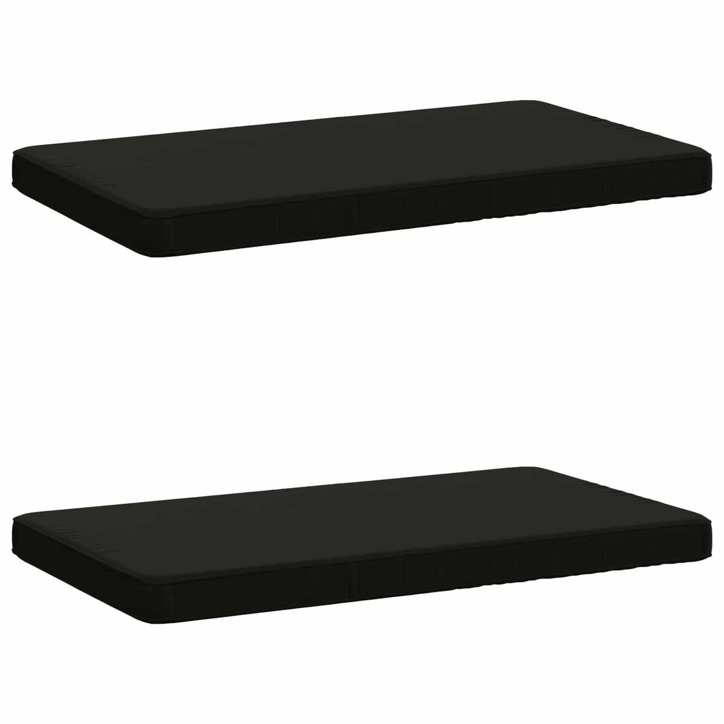 2-delt bænkepude VUGHT 2 stk. 100% polyester Sort