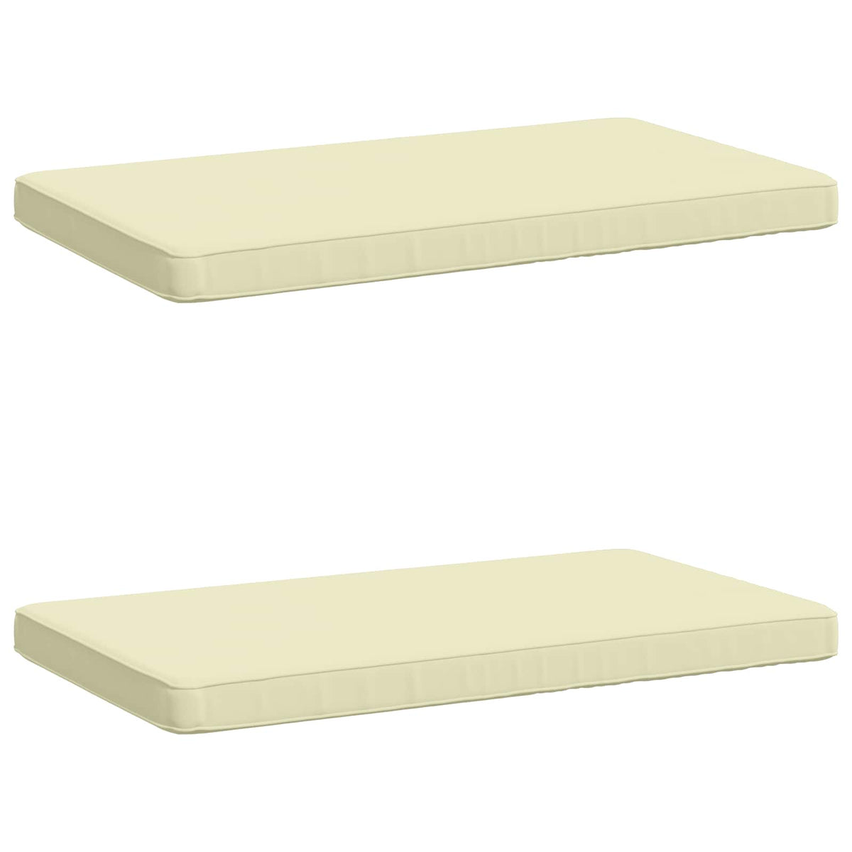 2-delt bænkepude VUGHT 2 stk. 100% polyester Cremefarvet