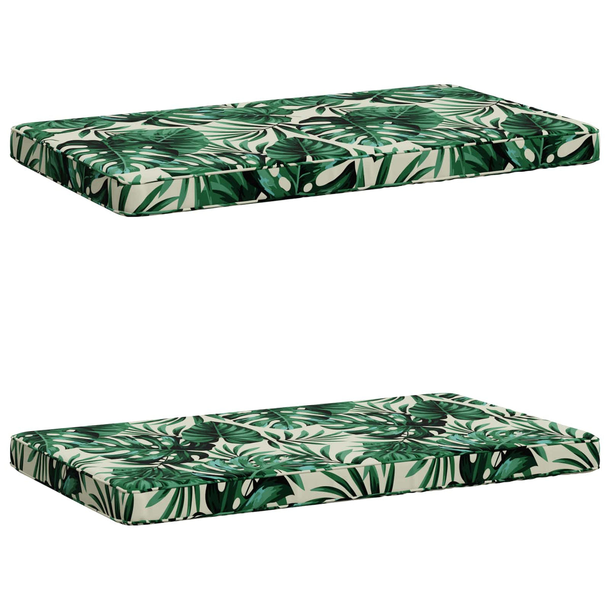 2-delt bænkepude VUGHT 2 stk. 100% polyester Bladmønster