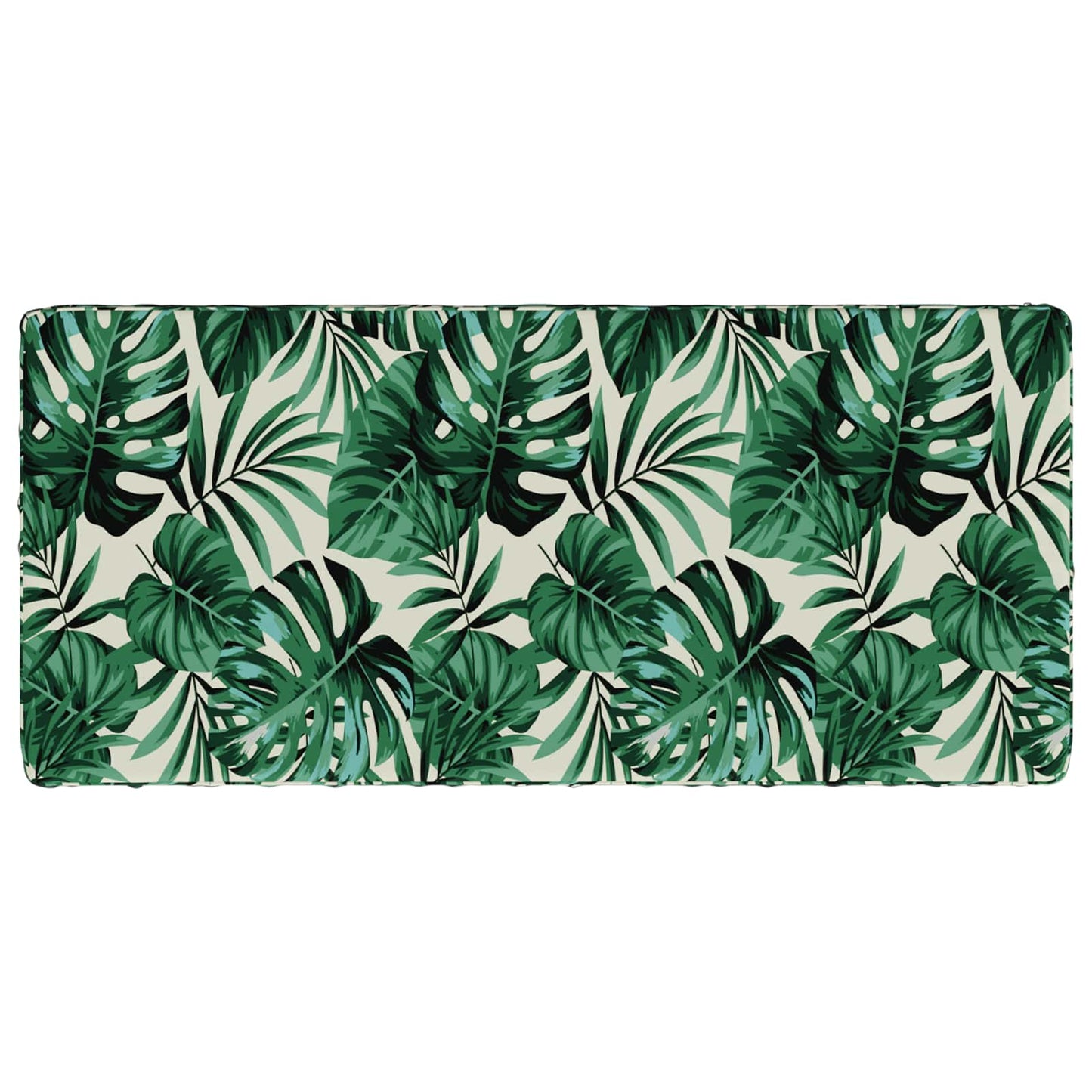 2-delt bænkepude VUGHT 2 stk. 100% polyester Bladmønster