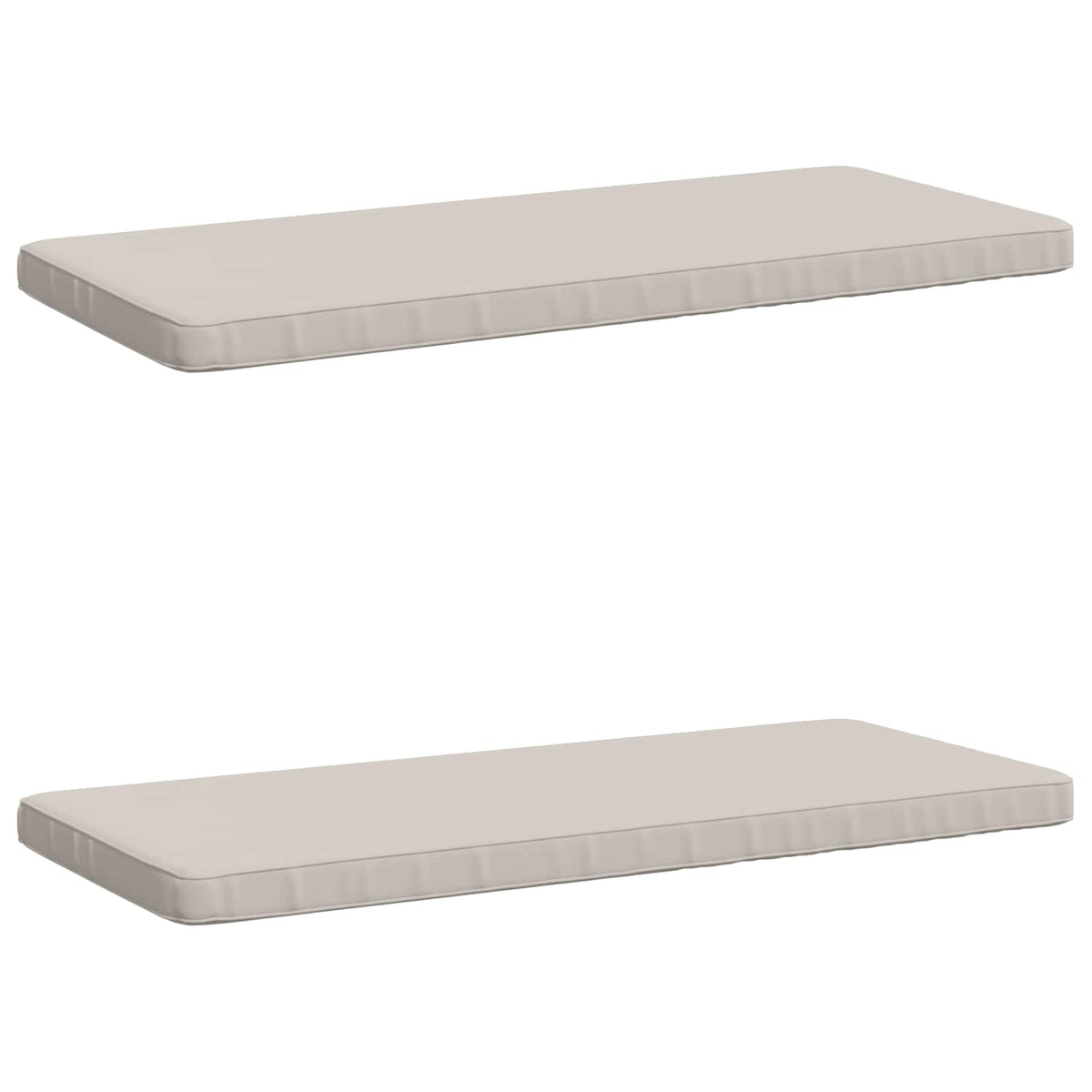 2-delt bænkepude VUGHT 2 stk. 100% polyester Hvid