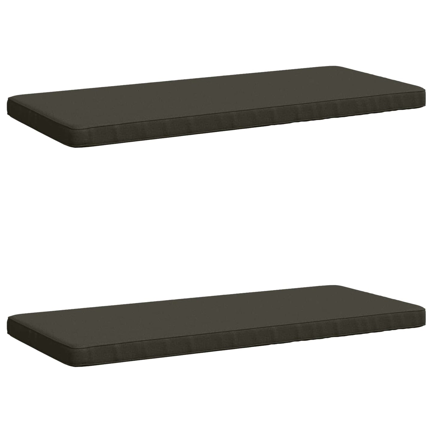 2-delt bænkepude VUGHT 2 stk. 100% polyester Antracit