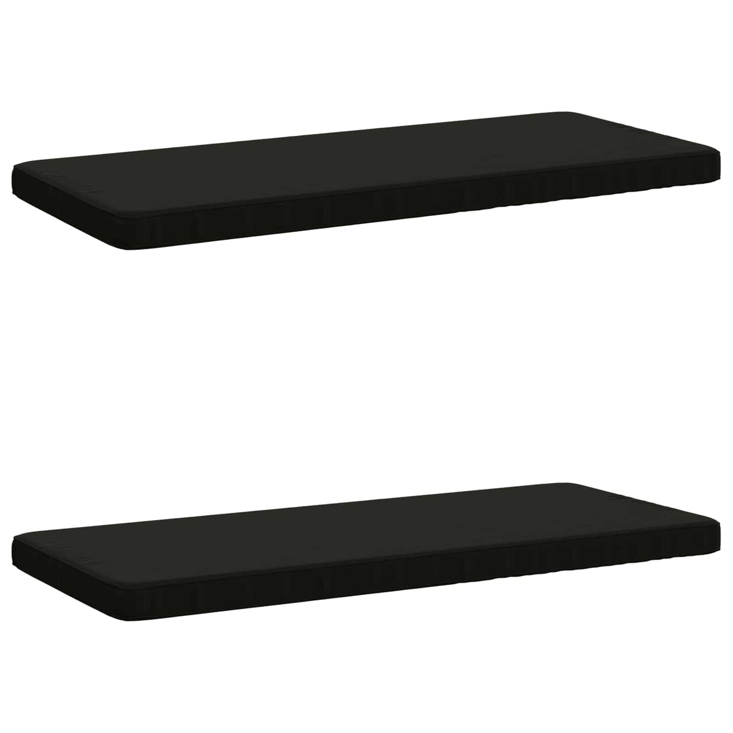 2-delt bænkepude VUGHT 2 stk. 100% polyester Sort