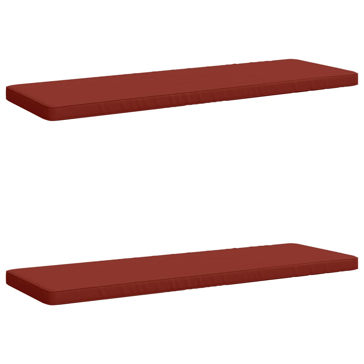 2-delt bænkepude VUGHT 2 stk. 100% polyester Rød