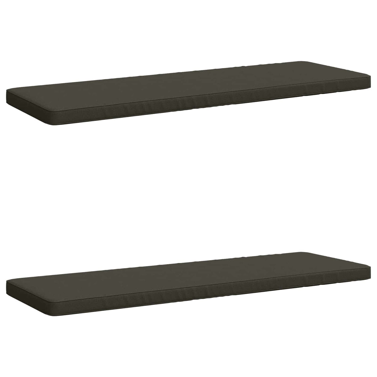 2-delt bænkepude VUGHT 2 stk. 100% polyester Antracit