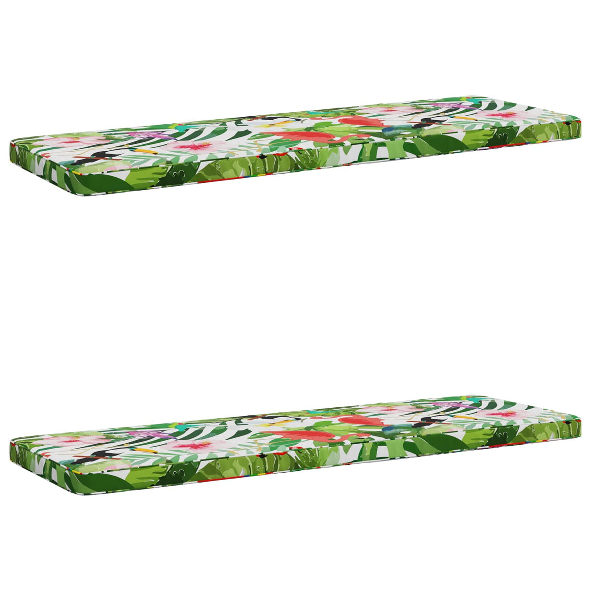 2-delt bænkepude VUGHT 2 stk. 100% polyester Flerfarvet