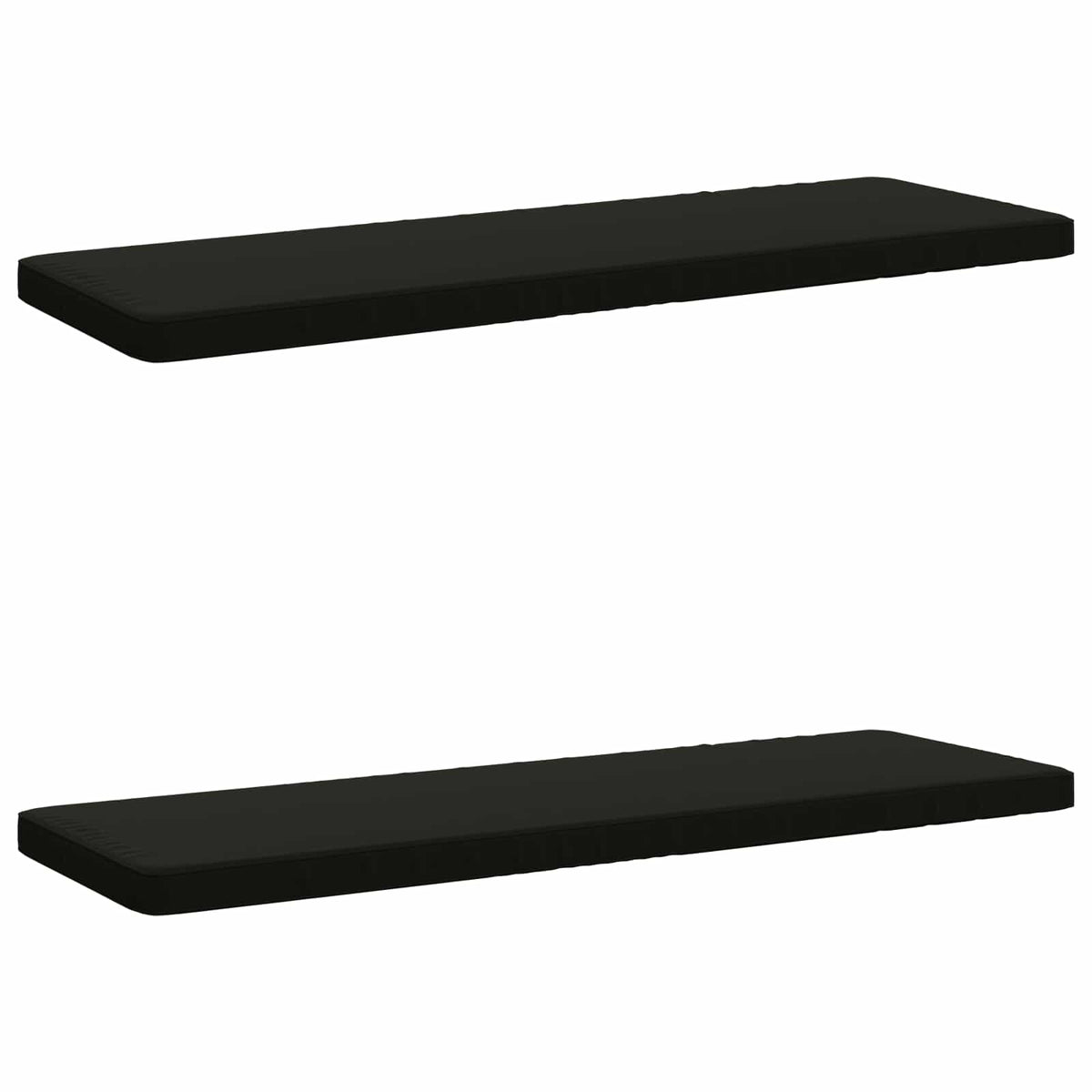 2-delt bænkepude VUGHT 2 stk. 100% polyester Sort