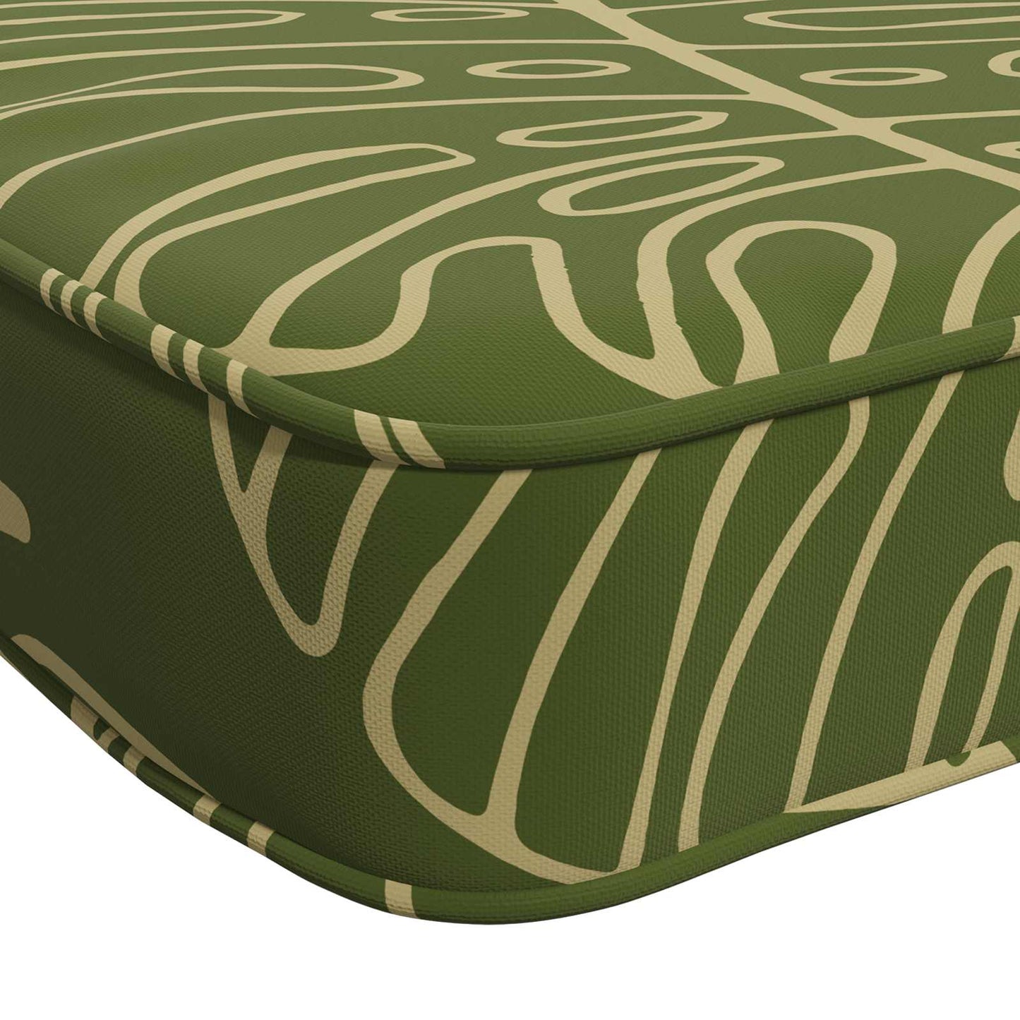 2-delt bænkepude VUGHT 2 stk. 100% polyester Bladdesign
