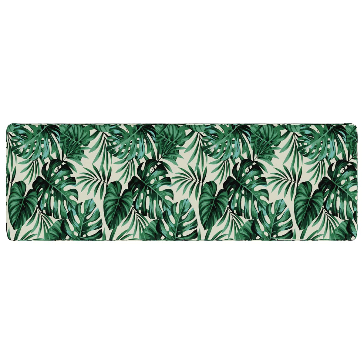 2-delt bænkepude VUGHT 2 stk. 100% polyester Bladmønster
