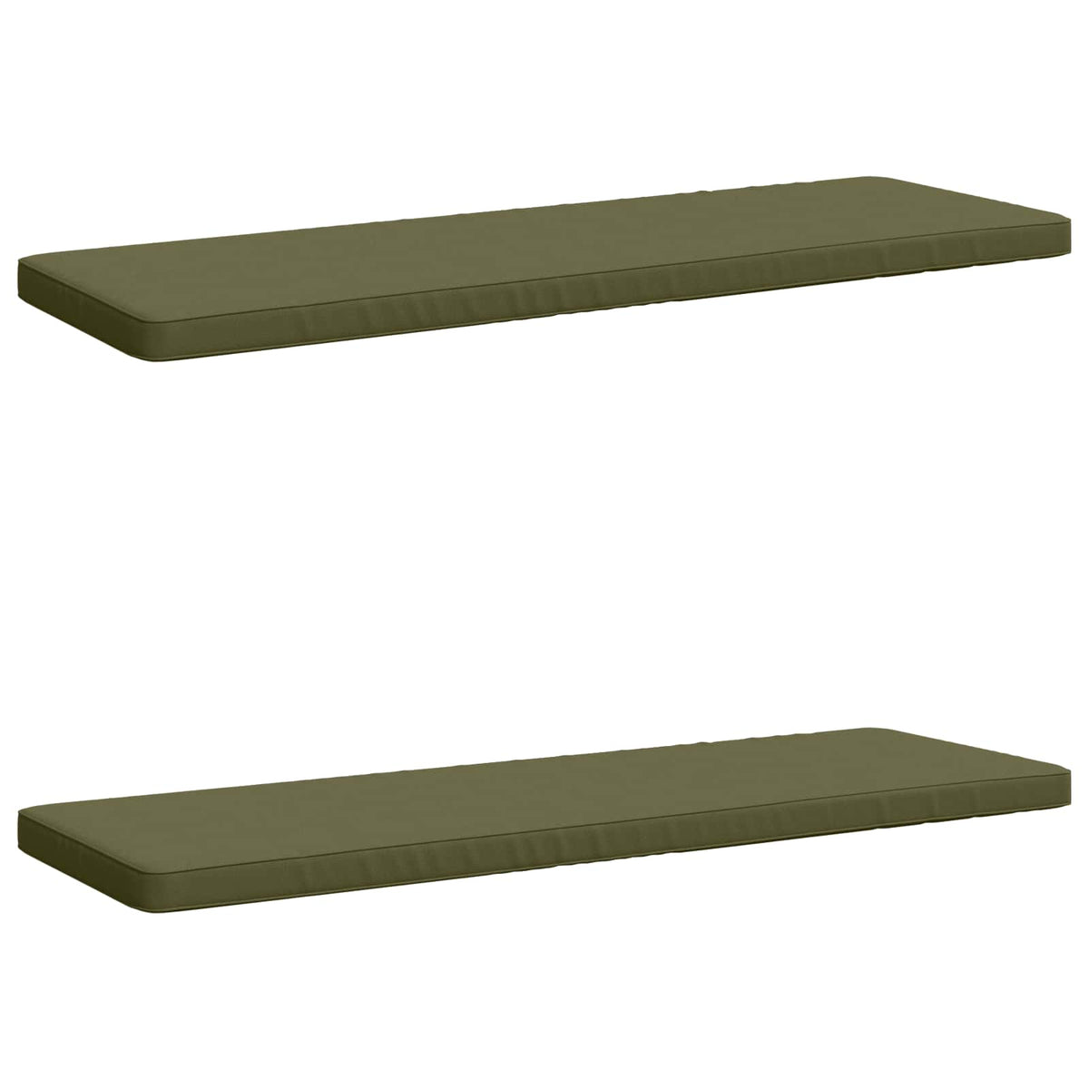 2-delt bænkepude VUGHT 2 stk. 100% polyester Olivengrøn