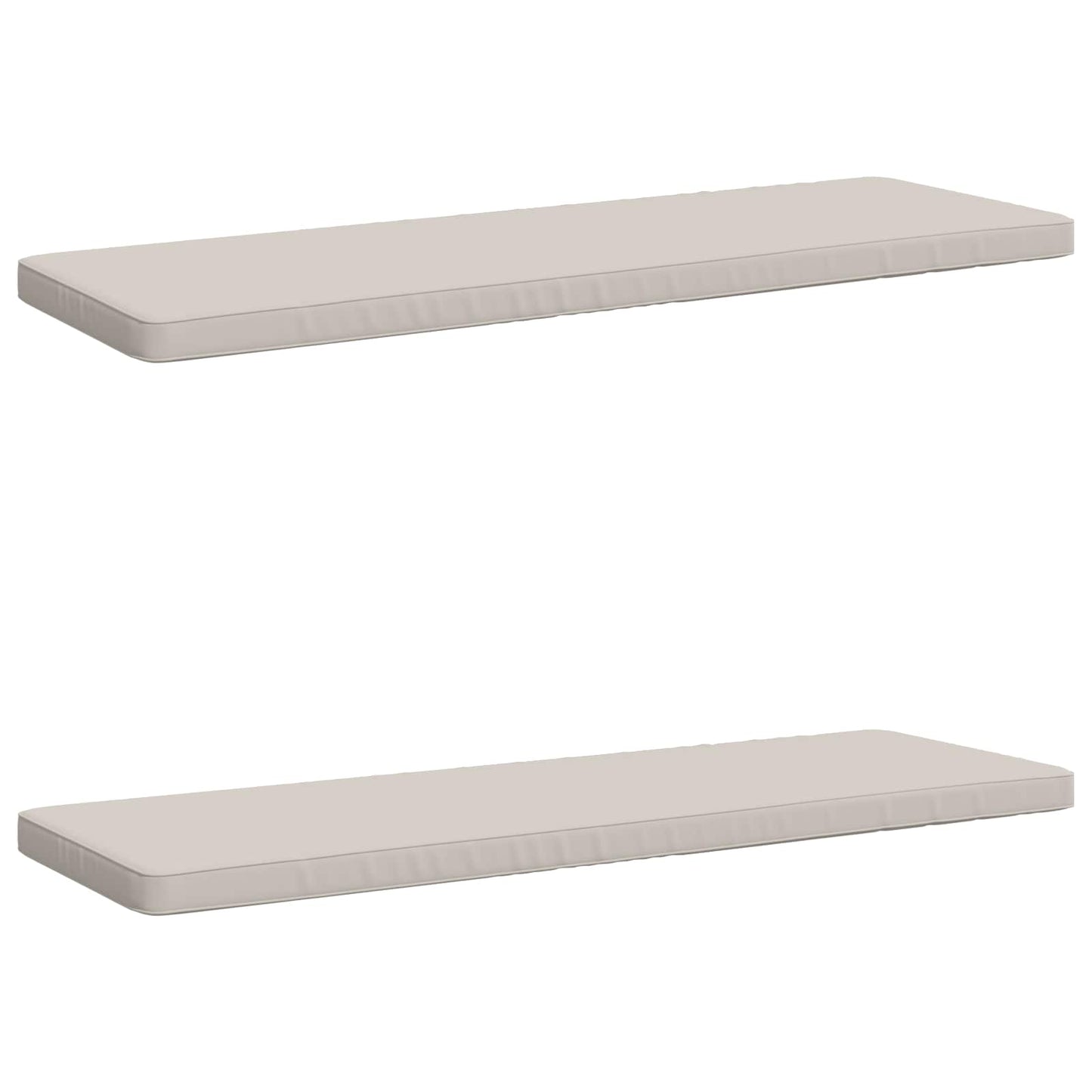2-delt bænkepude VUGHT 2 stk. 100% polyester Hvid