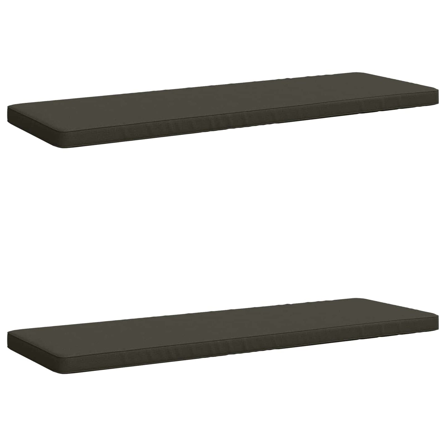 2-delt bænkepude VUGHT 2 stk. 100% polyester Antracit