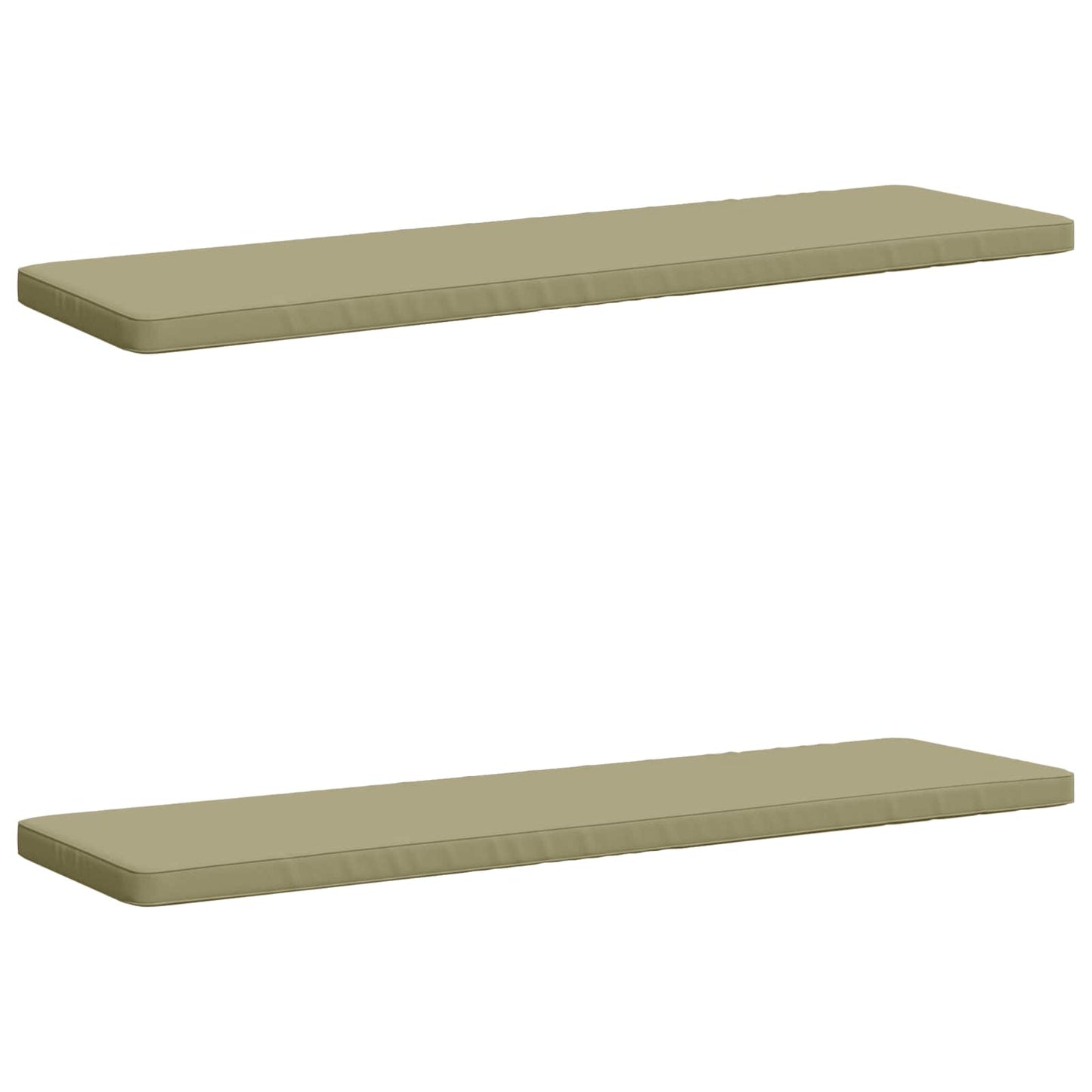 2-delt bænkepude VUGHT 2 stk. 100% polyester Lys grøn