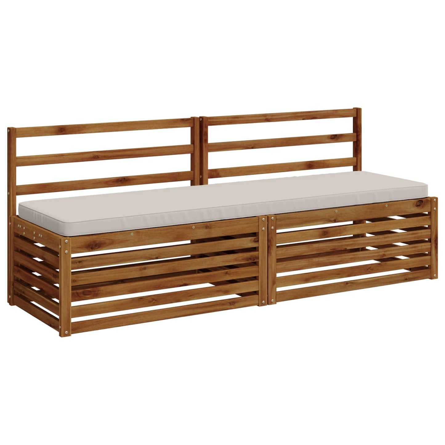 1-delt bænkepude VUGHT 100% polyester Hvid 170 x 50 x 5 cm