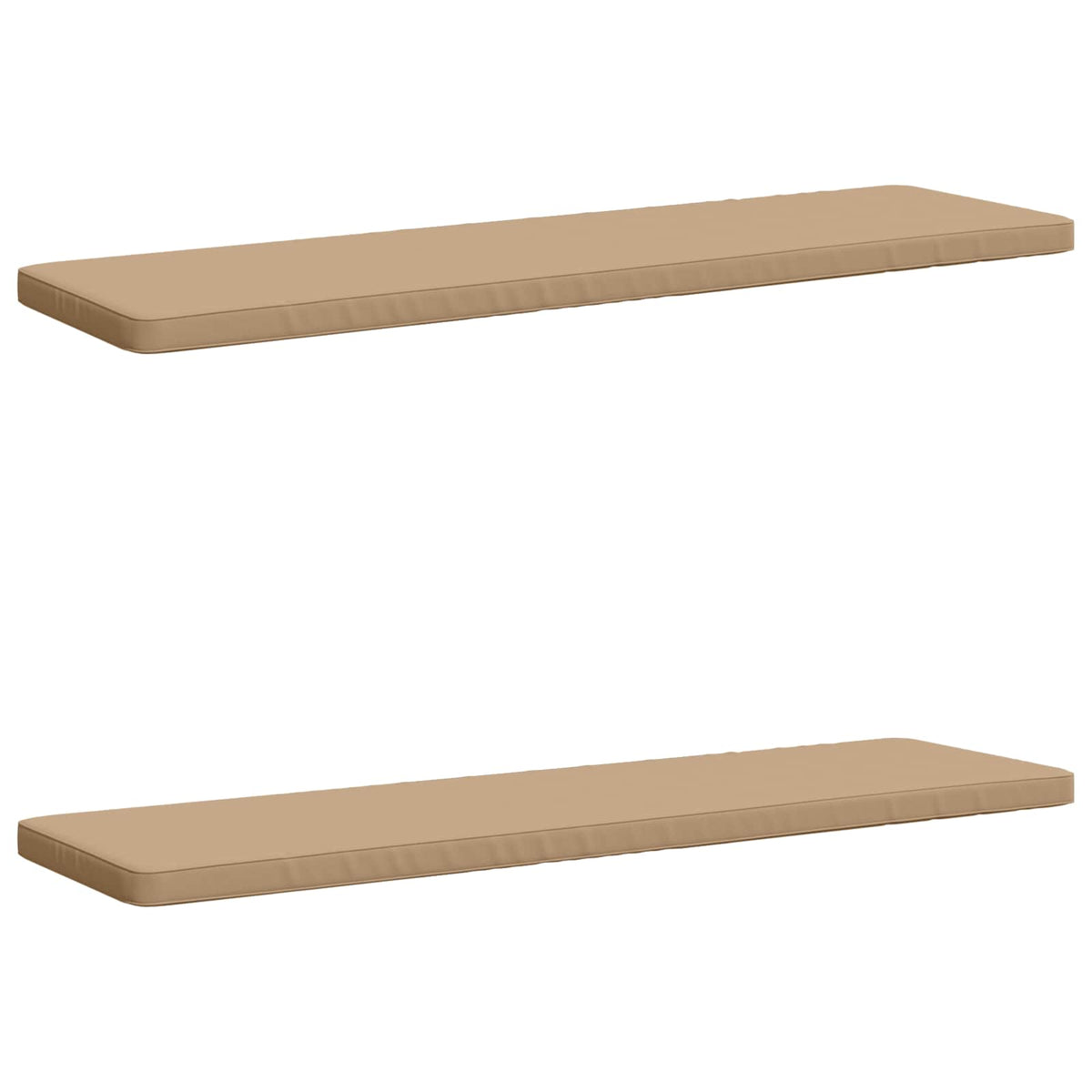 2-delt bænkepude VUGHT 2 stk. 100% polyester Sandfarvet